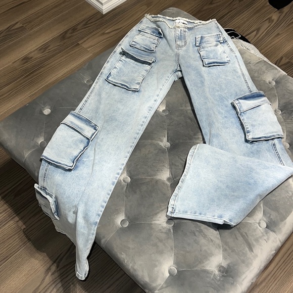 Cargo low rise jeans - Picture 3 of 4